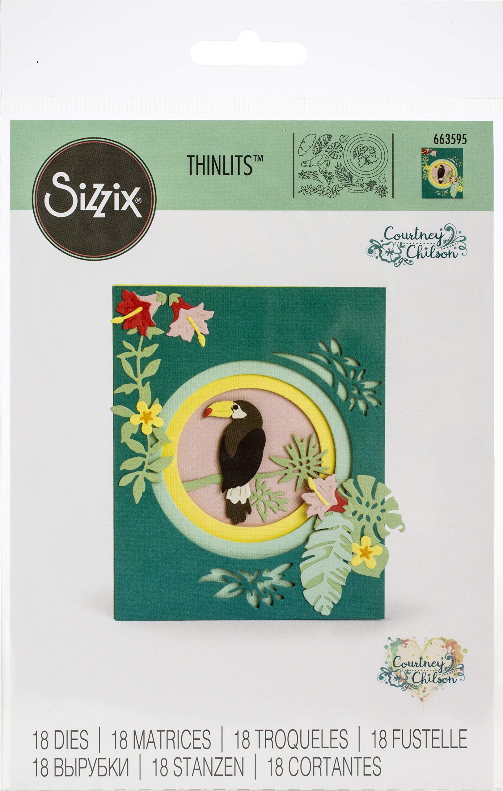Sizzix Jungle Shadow Box Dies - Multicolor Paper Crafting Die Cuts for Scrapbooking, Card Making & DIY Home Decor