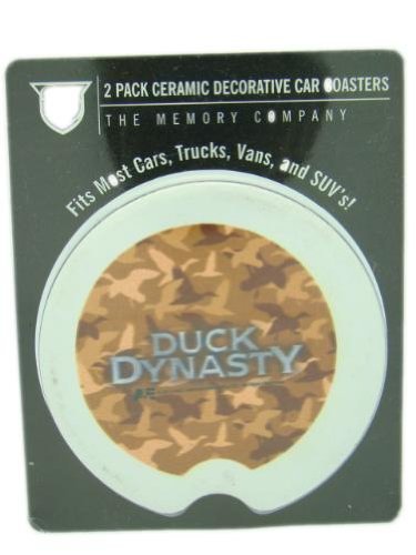 Duck Dynasty 2-Pack Camo Ceramic Car Coasters - Non-Slip Cup Holders for Truck, SUV & Vehicle - Perfect for Road Trips, Commuting & Outdoor Adventures