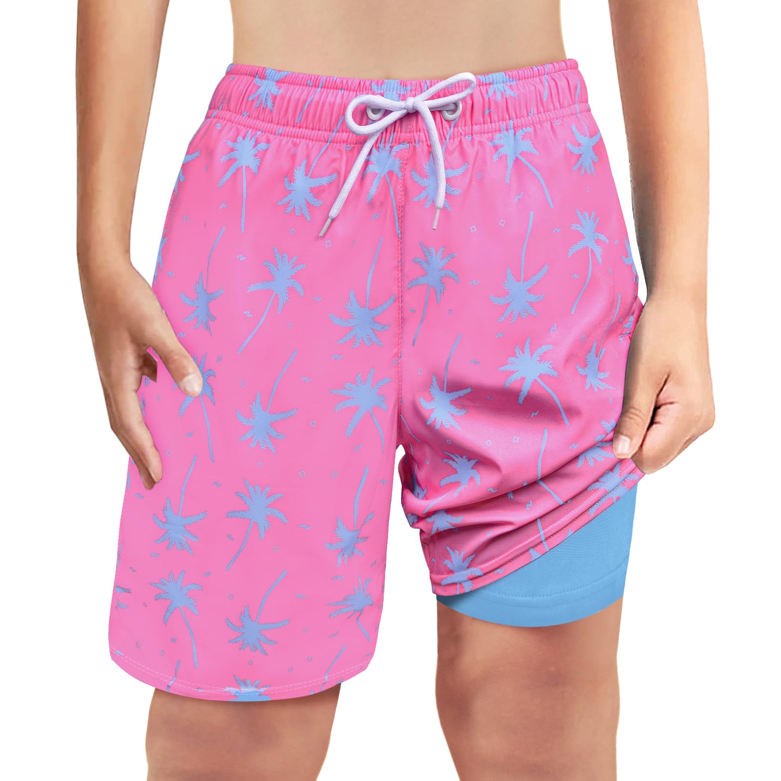 **Boys Swim Trunks - Quick Dry Compression Swim Shorts for Kids & Teens - Perfect for Swimming, Beach & Pool Activities**