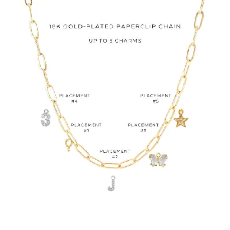 Charm Necklace with Assorted Charms - Elegant Layered Pendant Jewelry for Women - Perfect for Everyday Wear, Gifts & Special Occasions