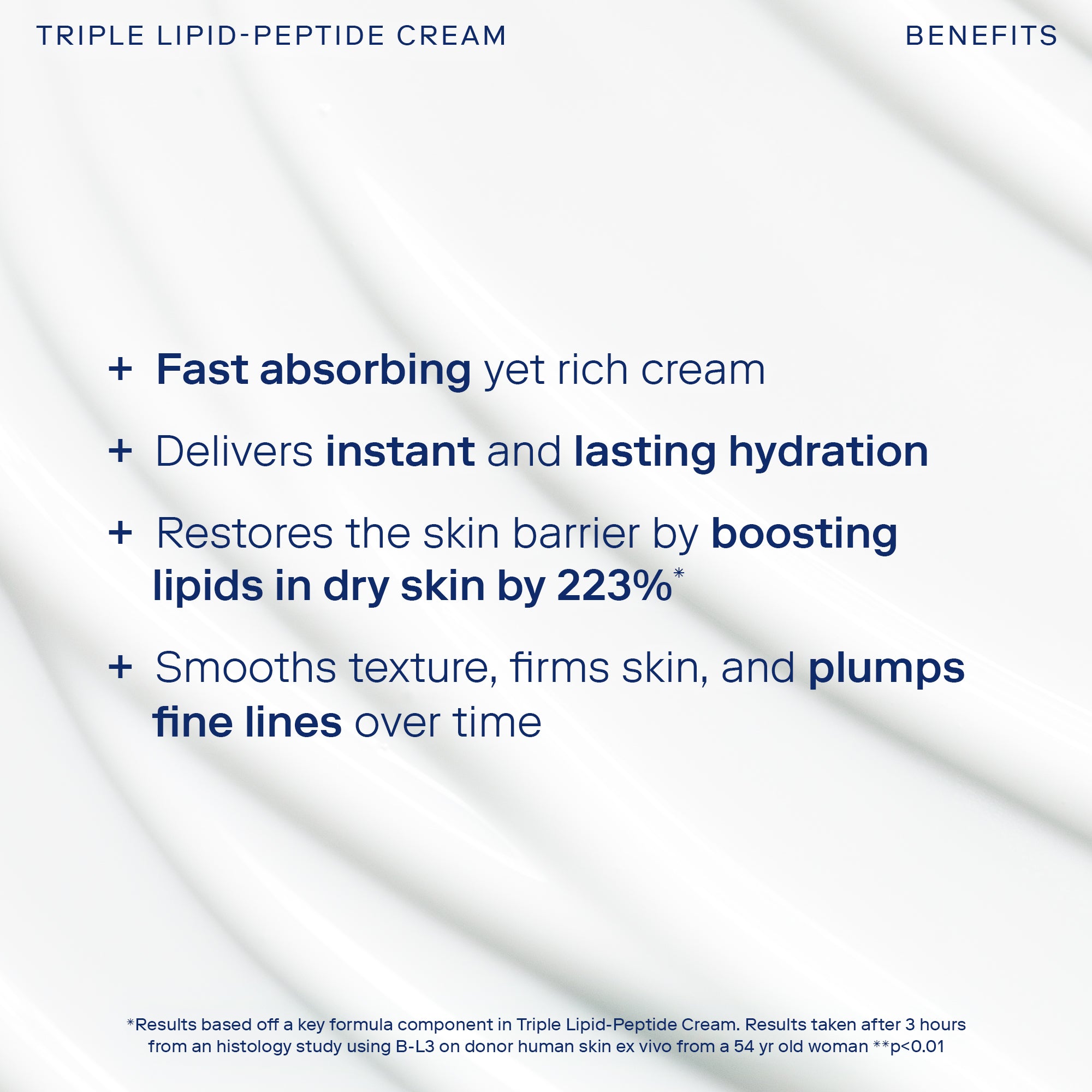 Barrier+ Triple Lipid Peptide Cream - Anti-Aging Face Moisturizer for Dry Skin | Day & Night Hydration | Dermatologist Recommended Skincare