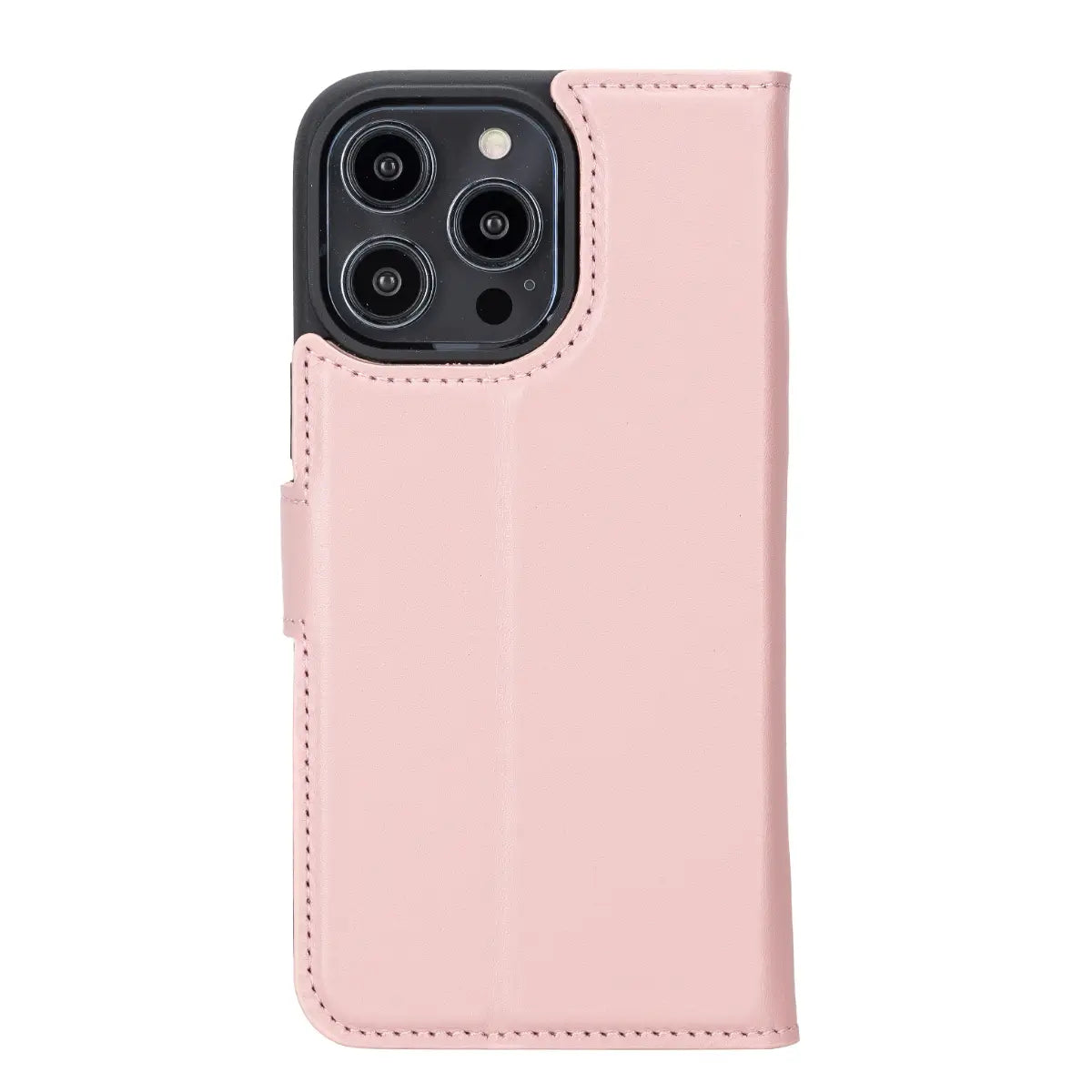 Pink Leather Wallet Case for iPhone 14 Pro Max - Slim Protective Phone Cover with Card Holder - Perfect for Women, Travel & Everyday Use