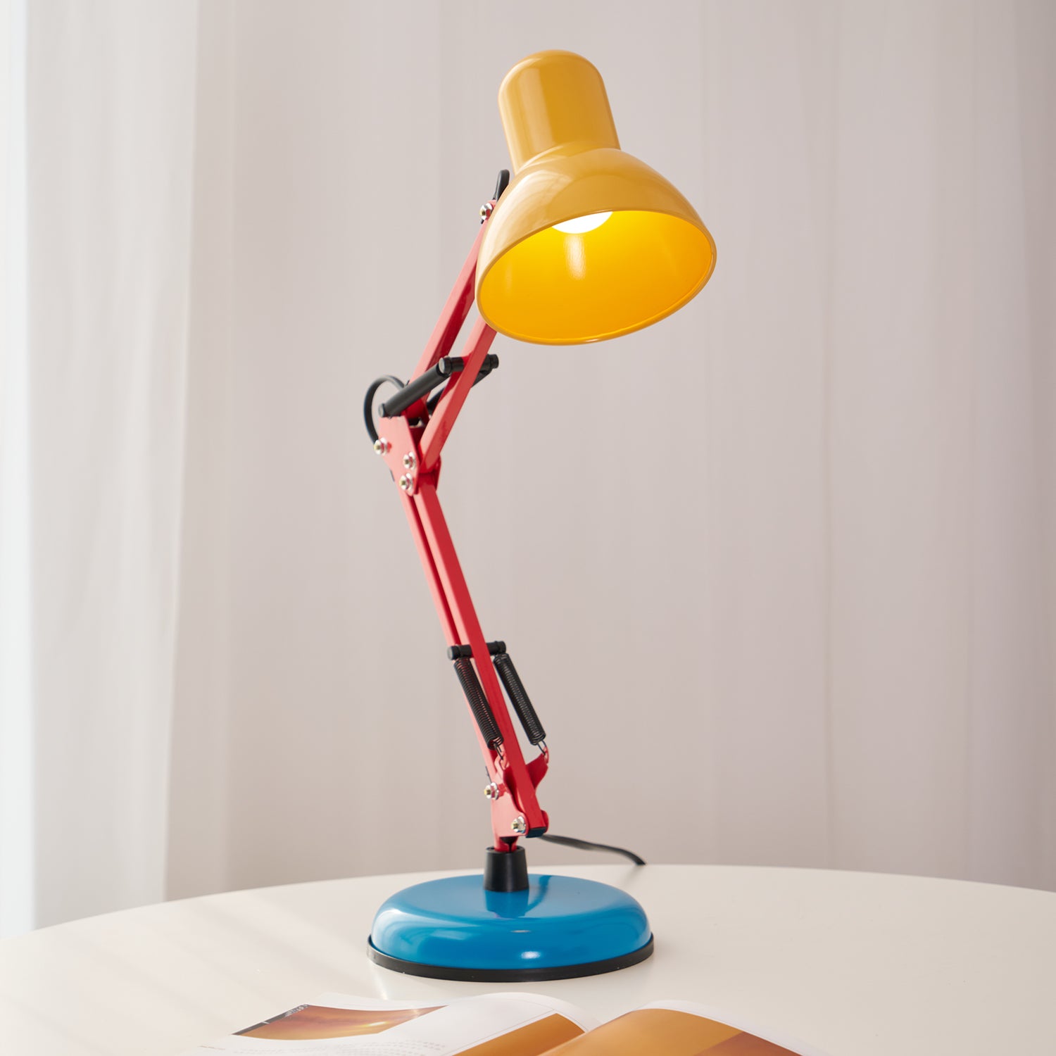 Flexi Bright Adjustable LED Table Lamp - Dimmable Touch Control, Eye-Caring Light for Bedroom, Office & Study - Perfect for Reading, Working & Nightstand Use