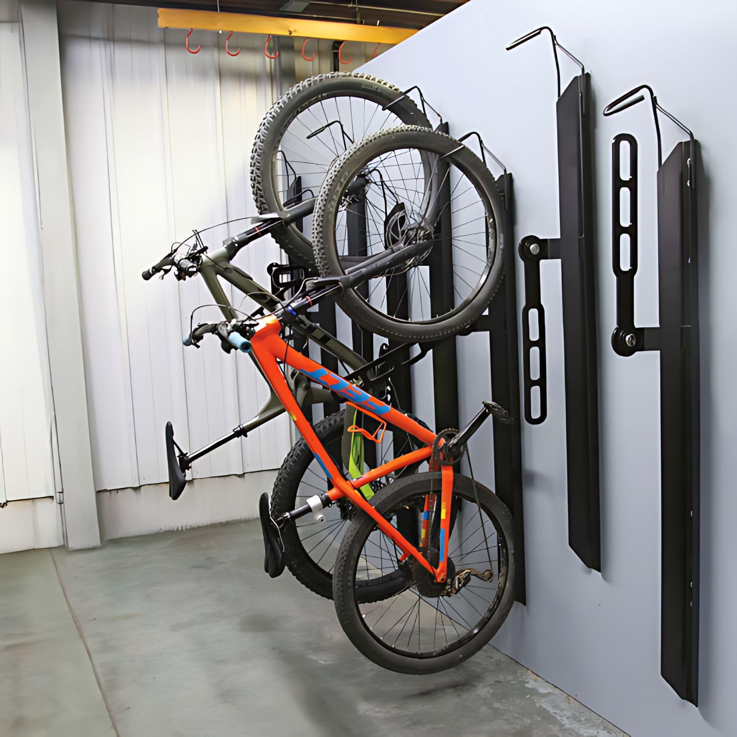 **Saris Bike Trac Heavy-Duty Vertical Bike Rack – Space-Saving Bike Storage for Garage, Locking Hanger – Wide Wheel Track & Full-Length Tray – Ideal for Home, Apartment, or Bike Shop Organization**