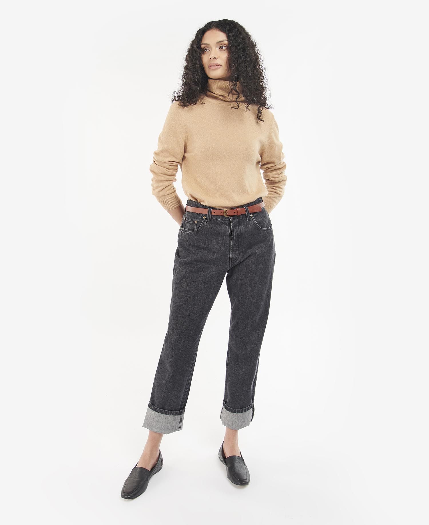 BARBOUR Moorland High Rise Jeans for Women - Classic Black Denim Pants, Comfortable & Stylish - Perfect for Casual Outfits, Workwear & Outdoor Activities