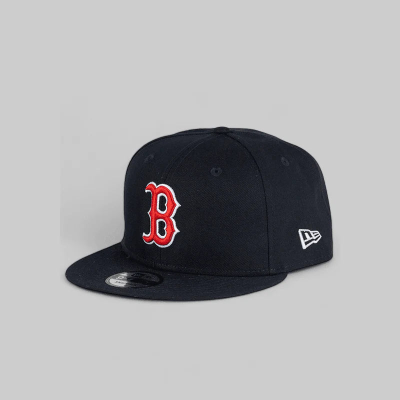 New Era Boston Red Sox Official Team Colors 9FIFTY Snapback Hat - Perfect for Baseball Games, Sports Events & Casual Streetwear
