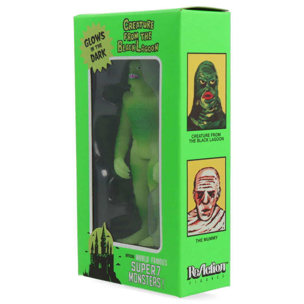 Universal Monsters Super Creature Glow ReAction Figure - Creature from the Black Lagoon Collectible Toy for Horror Fans & Movie Enthusiasts | Perfect for Display, Halloween Decor, and Pop Culture Collections