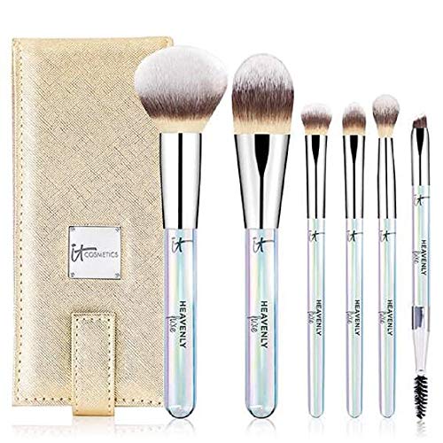 7-Piece Heavenly Luxe Travel Brush Set - Premium Makeup Brushes for On-the-Go Beauty ($140 Value) | Perfect for Travel, Professional Makeup Artists & Everyday Use