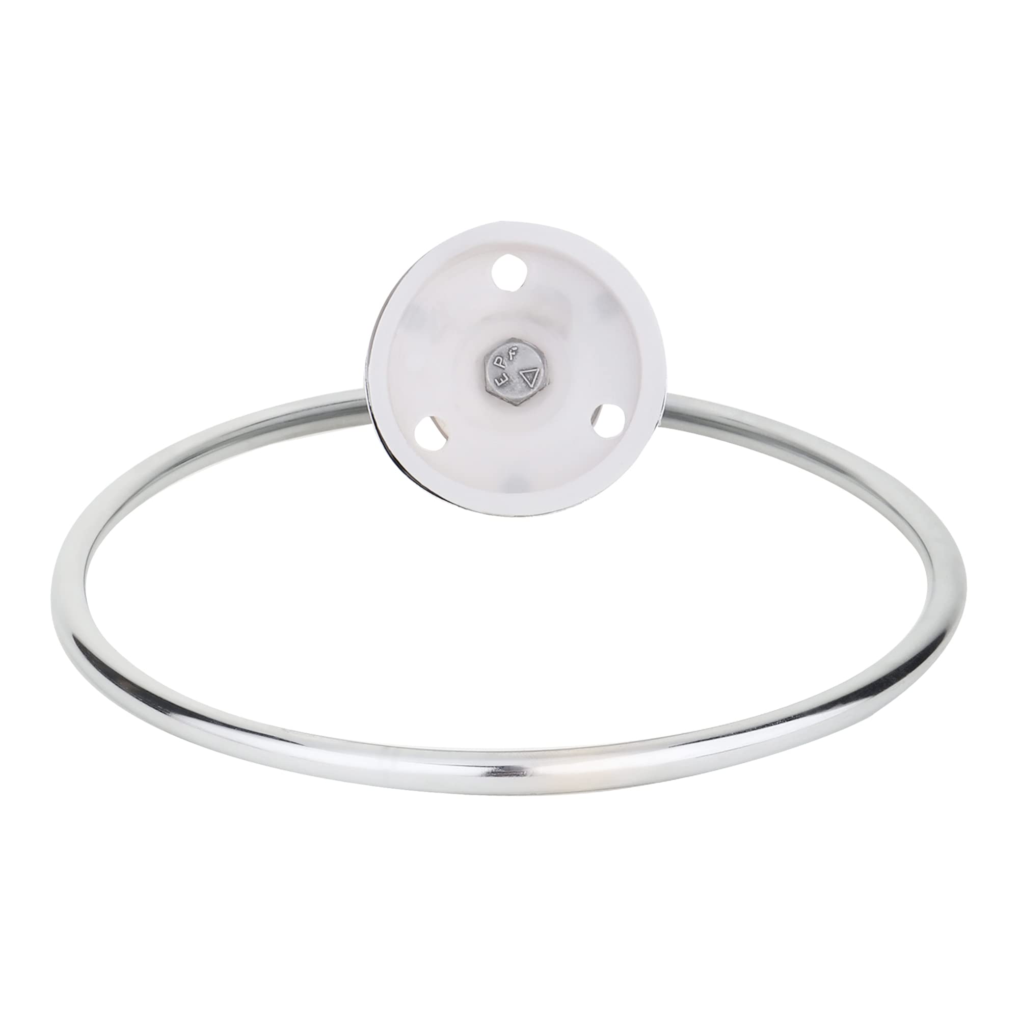 BHANMATI 304 Stainless Steel Towel Ring Holder - Chrome Finish Bathroom Accessory for Wash Basin & Vanity | Durable Napkin & Hand Towel Hanger | Includes Mounting Screws (Set of 1) | Perfect for Modern Bathrooms, Powder Rooms & Spa Decor