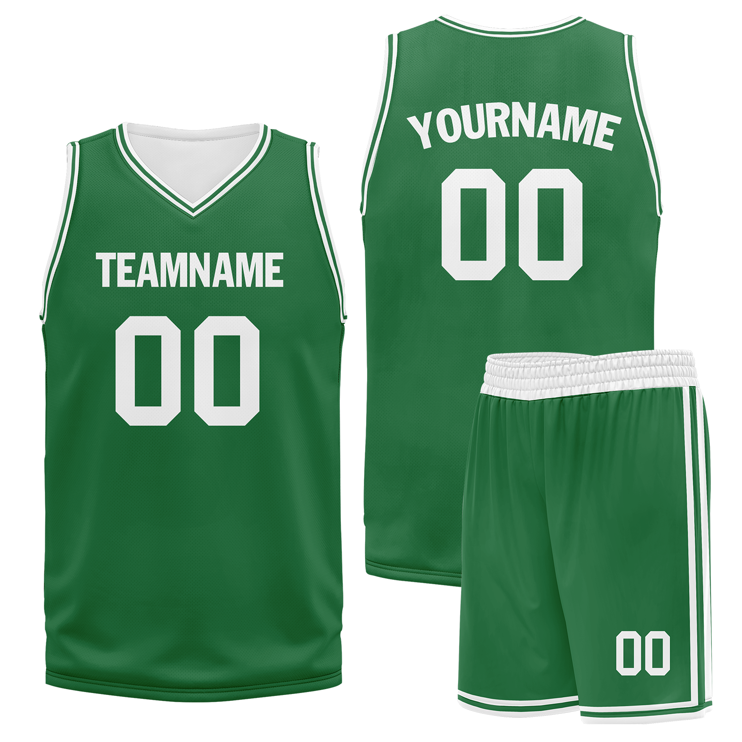 Custom Green Classic Style Basketball Jersey BBJ01 - High-Quality Sports Uniform for Men & Women - Perfect for Team Games, Training, and Fan Apparel