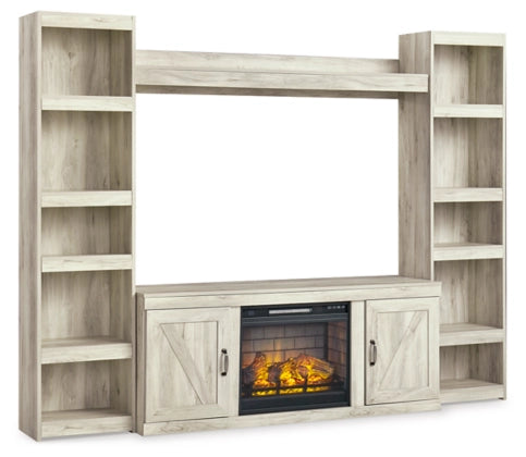Bellaby 4-Piece TV Stand with Electric Fireplace - Modern Entertainment Center for Living Room, Bedroom & Home Theater Setup