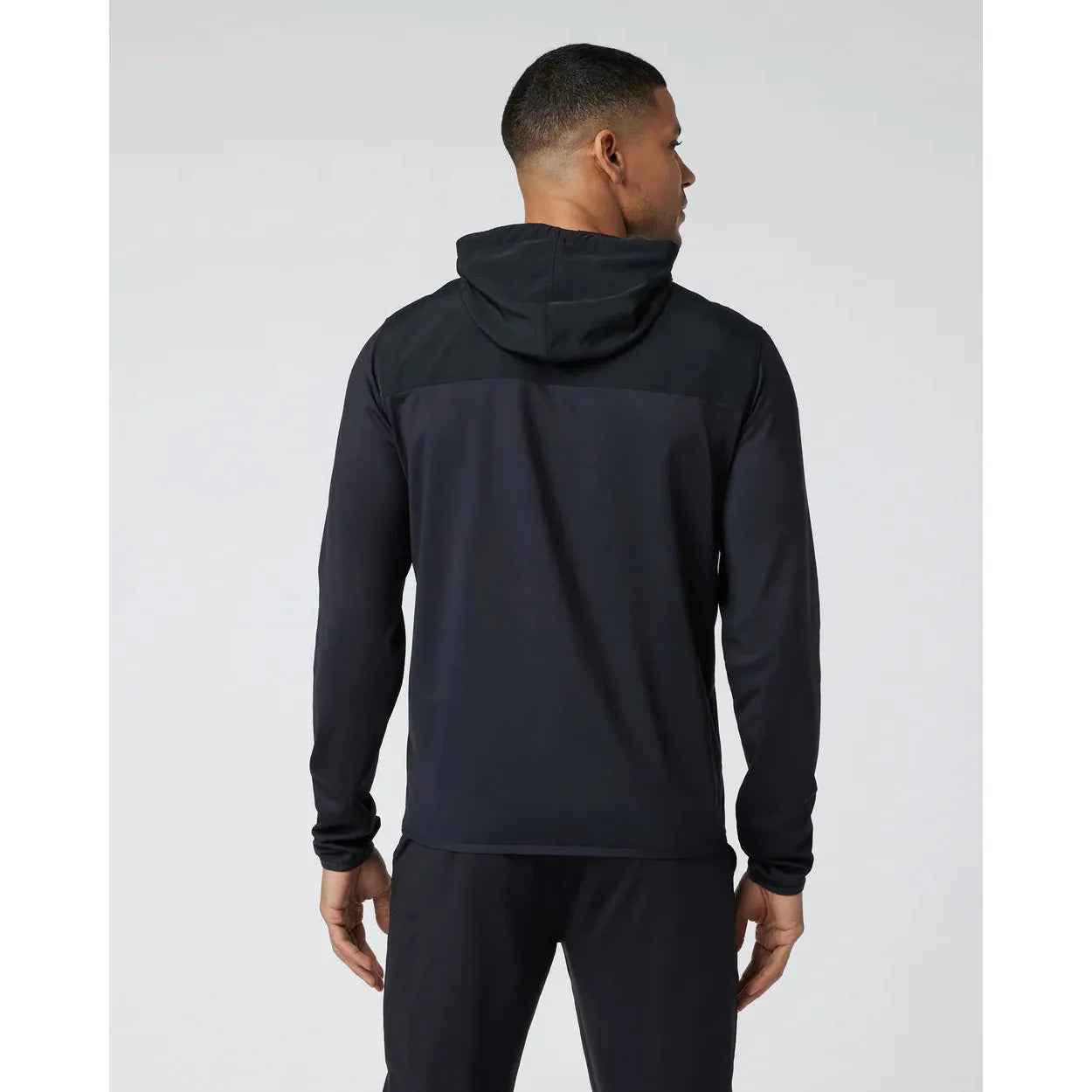 Vuori Men's Sunday Element Jacket - Lightweight Water-Resistant Outdoor Jacket for Hiking, Running & Travel (Black)