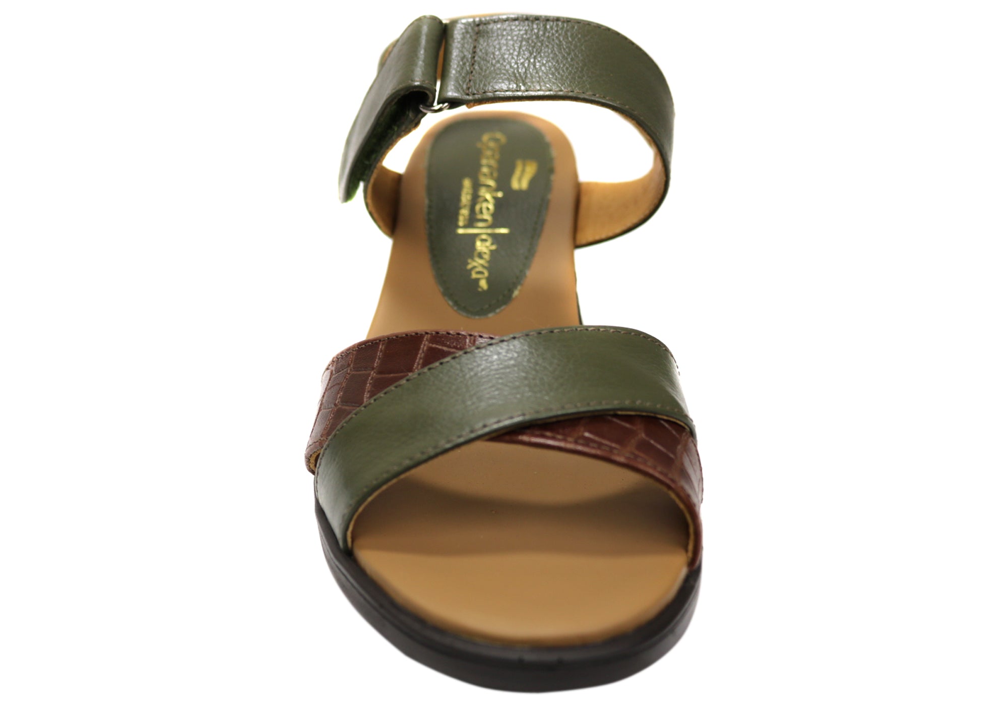 Vivian Women's Comfortable Leather Mid Heel Sandals - Stylish & Breathable Open Toe Shoes for Work, Party & Summer Outfits