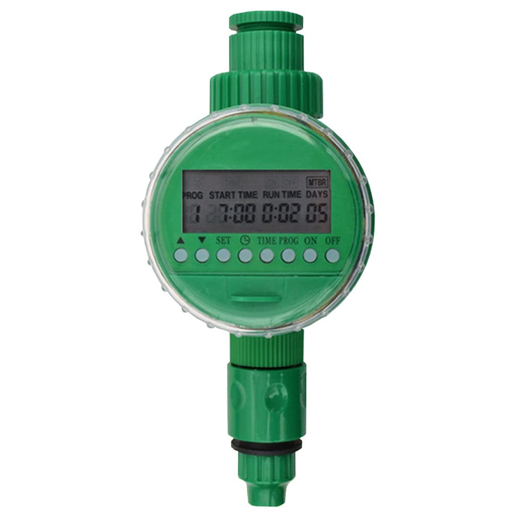 Smart LCD Display Electronic Garden Watering Timer - Automatic Irrigation Controller with Intelligent Valve for Lawn, Flower Beds & Plants | Perfect for Home Gardens, Greenhouses & Vacation Homes