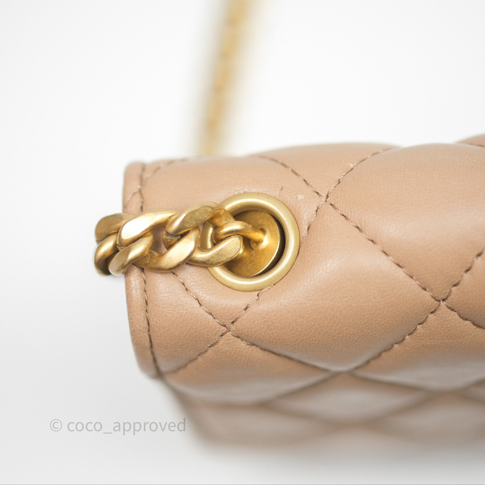Chanel Quilted Lambskin Wallet on Chain WOC with Adjustable Strap - Beige Crossbody Bag for Women | Perfect for Parties, Date Nights & Everyday Use
