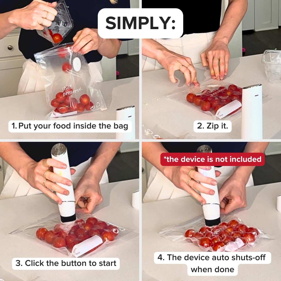 Premium Vacuum Sealer Bags - 100 Count | Heavy Duty, BPA Free Food Storage Bags for Sous Vide, Meal Prep & Freezer Storage | Compatible with Most Vacuum Sealers
