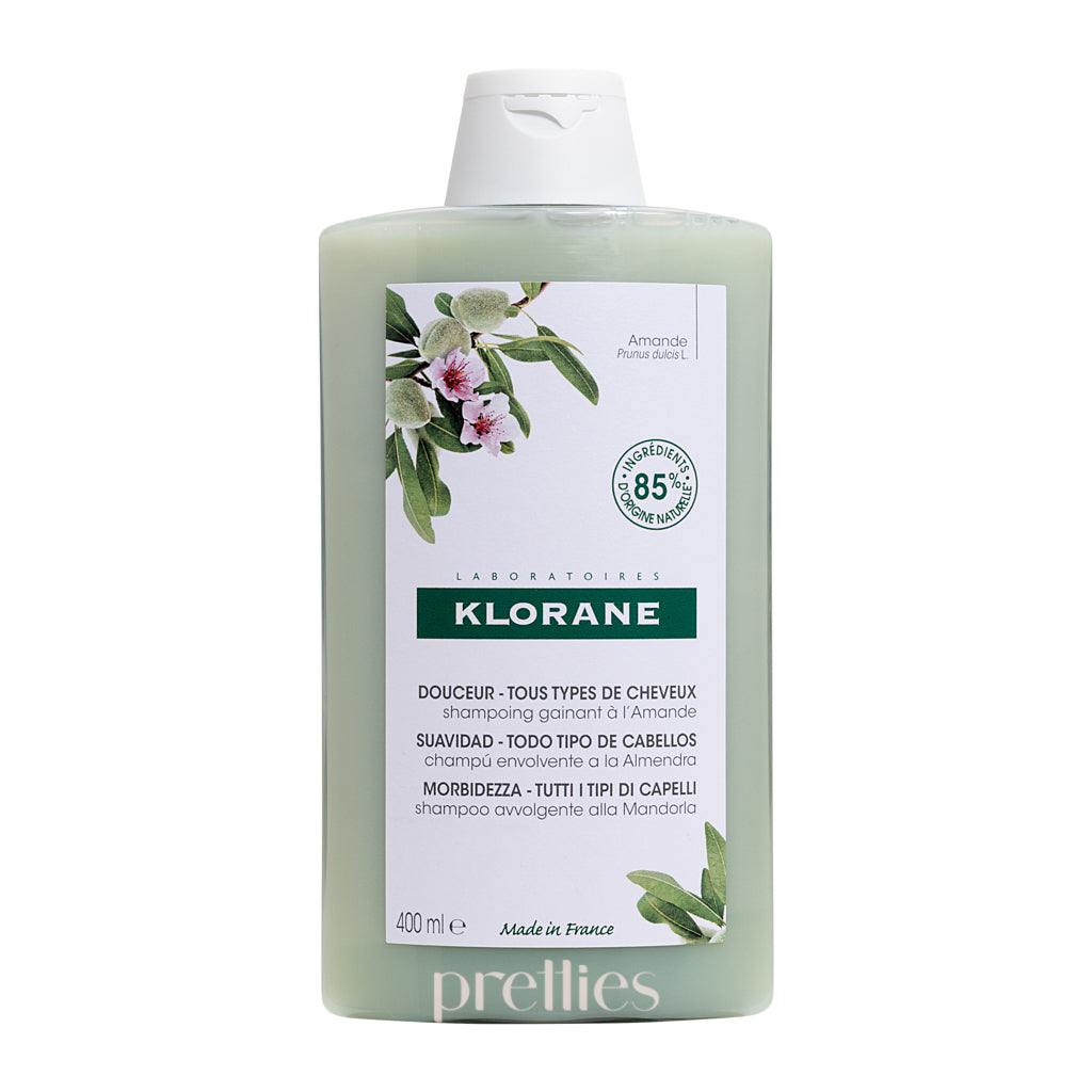 KLORANE Softness & Hold Shampoo with Almond Milk 400ml - Gentle Hydrating Hair Care for Dry & Damaged Hair - Perfect for Daily Use & Salon-Quality Results at Home