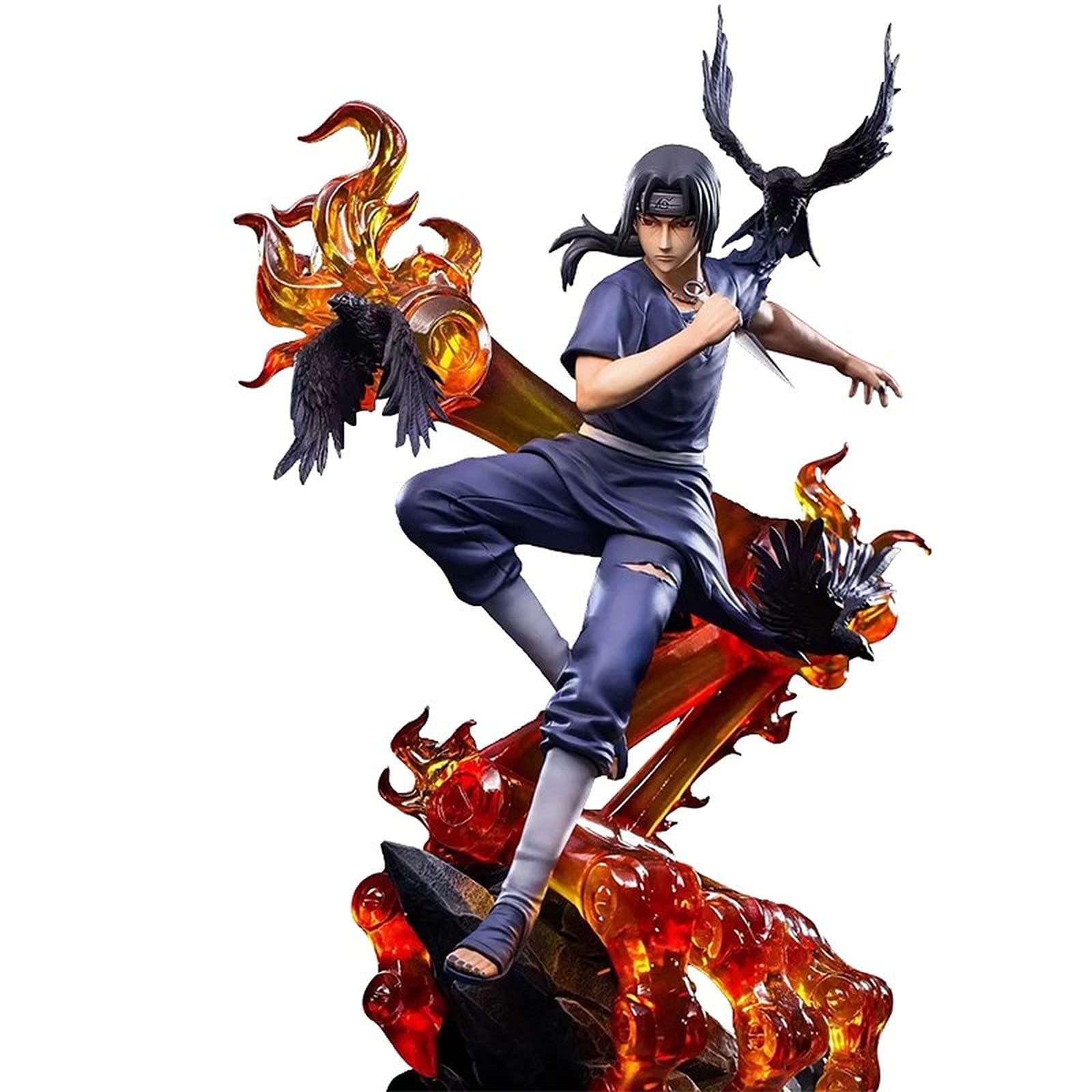 Naruto Shippuden Anime Action Figure - Uzumaki Naruto & Uchiha Itachi Akatsuki PVC Statue Collectible Model for Kids | Perfect for Anime Fans, Home Decor & Gift Giving