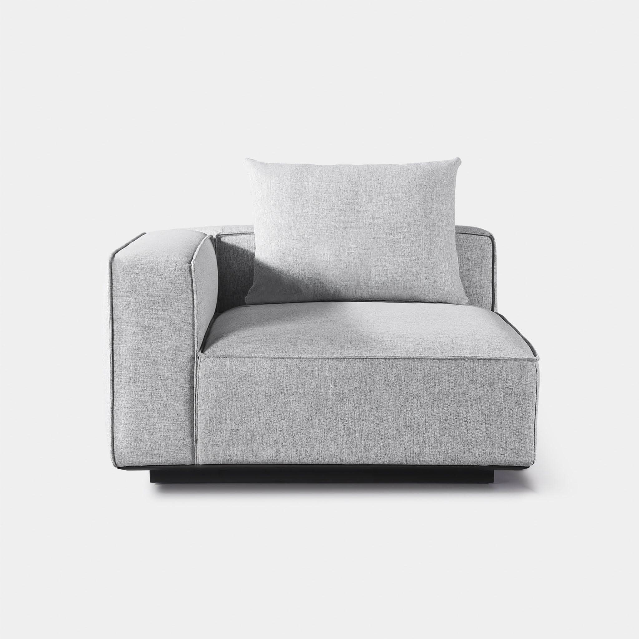 Santorini Outdoor Corner Left Sectional Sofa Set - Waterproof Wicker Patio Furniture for Garden, Poolside, Backyard & Balcony - Comfortable All-Weather Lounge Seating