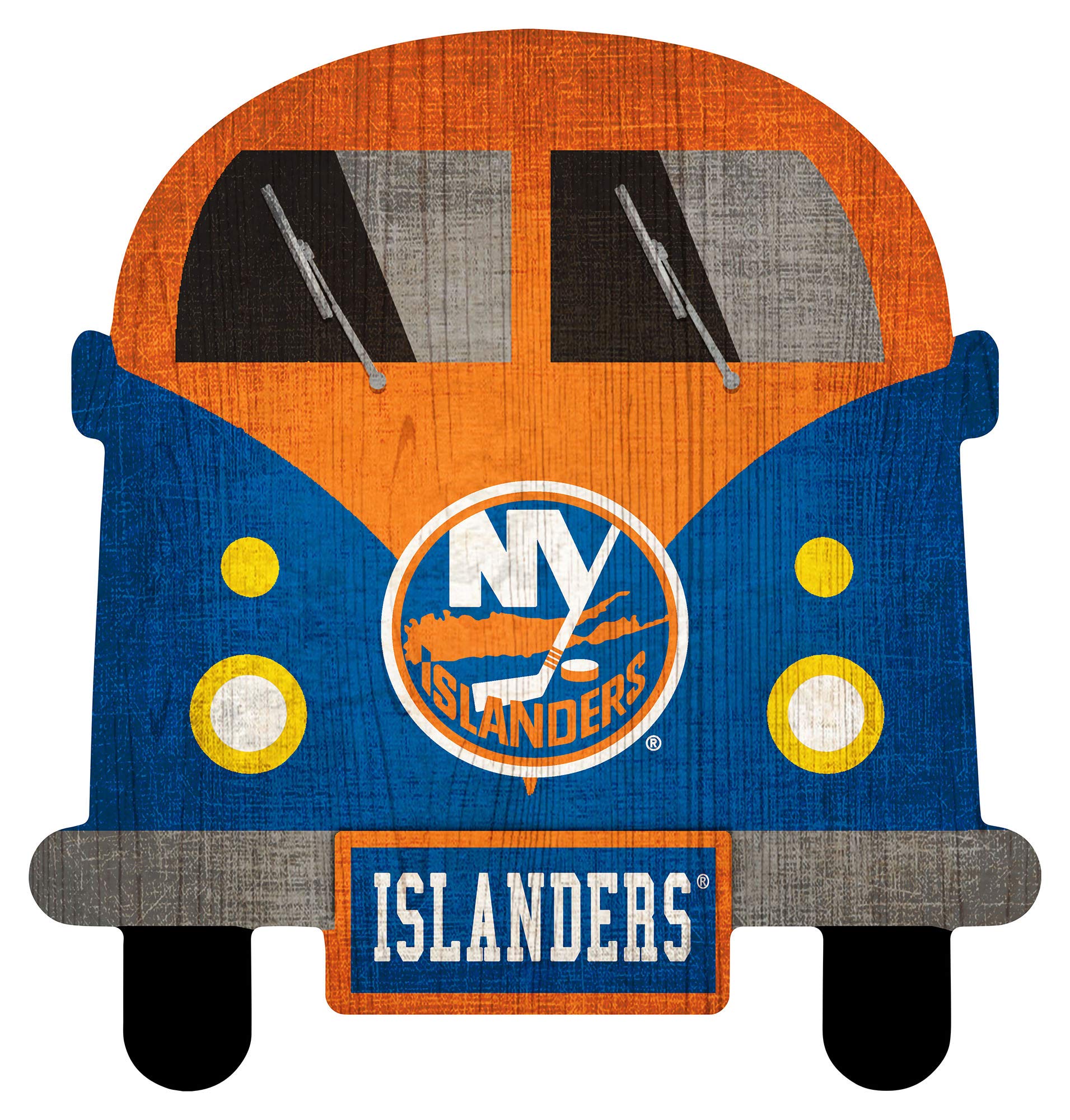 Fan Creations NHL 12-Inch Team Bus Sign - Officially Licensed Metal Decor for Hockey Fans - Perfect for Game Day, Tailgating & Man Cave Decor