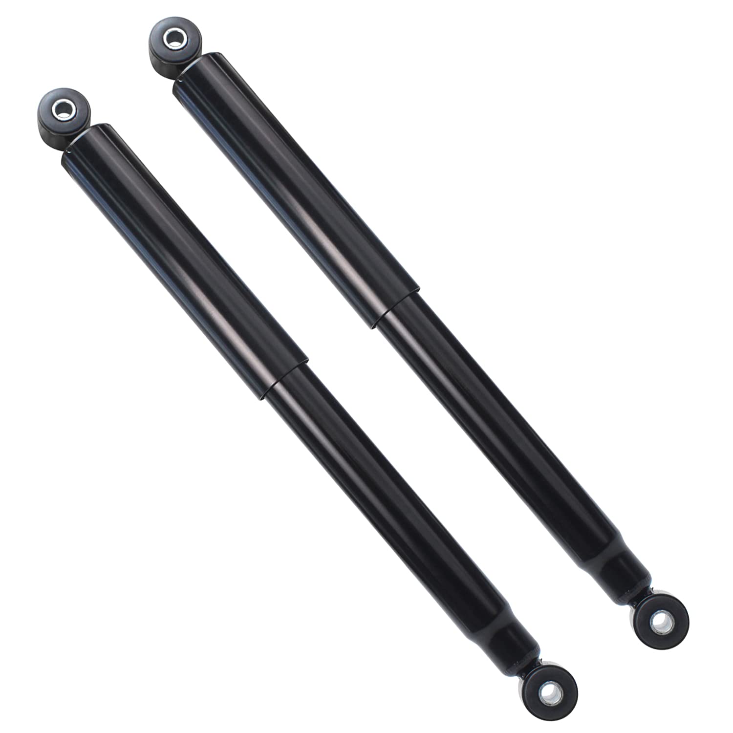 Detroit Axle - Rear 2pc Shock Absorbers for Chevrolet Silverado GMC Sierra 1500 Dodge Ram 2500 3500 - Heavy Duty Suspension Replacement Kit - Perfect for Off-Roading, Towing & Daily Driving