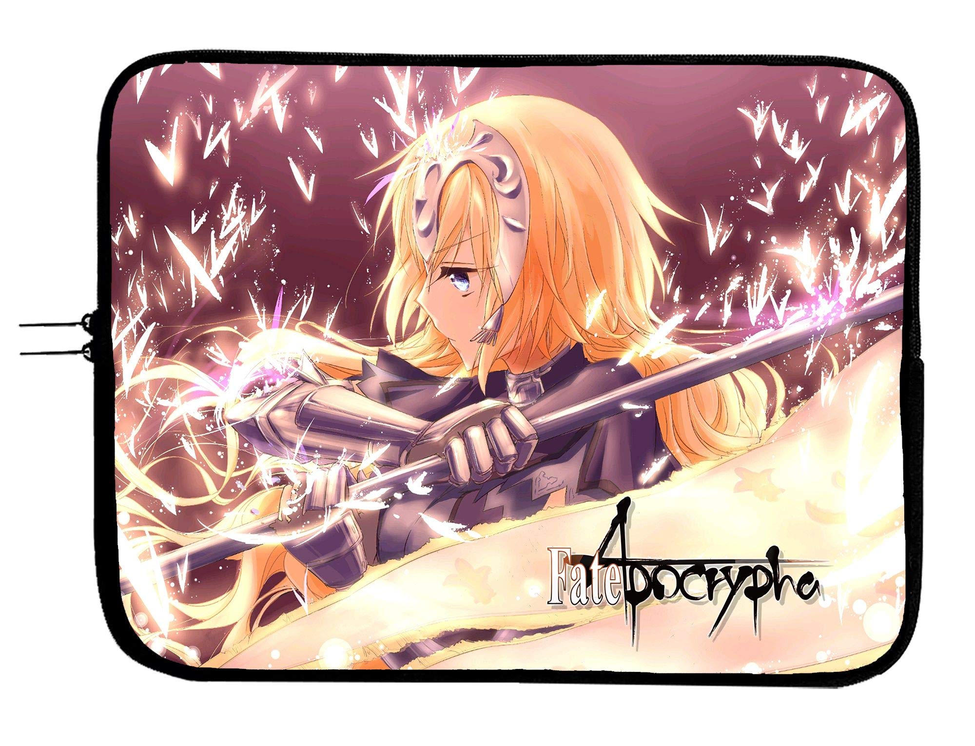 Fate Apocrypha Anime Laptop Sleeve 15 Inch - Waterproof Neoprene Case with Cushion for MacBook, Surface, Tablet & Mousepad - Perfect for School, Work & Travel