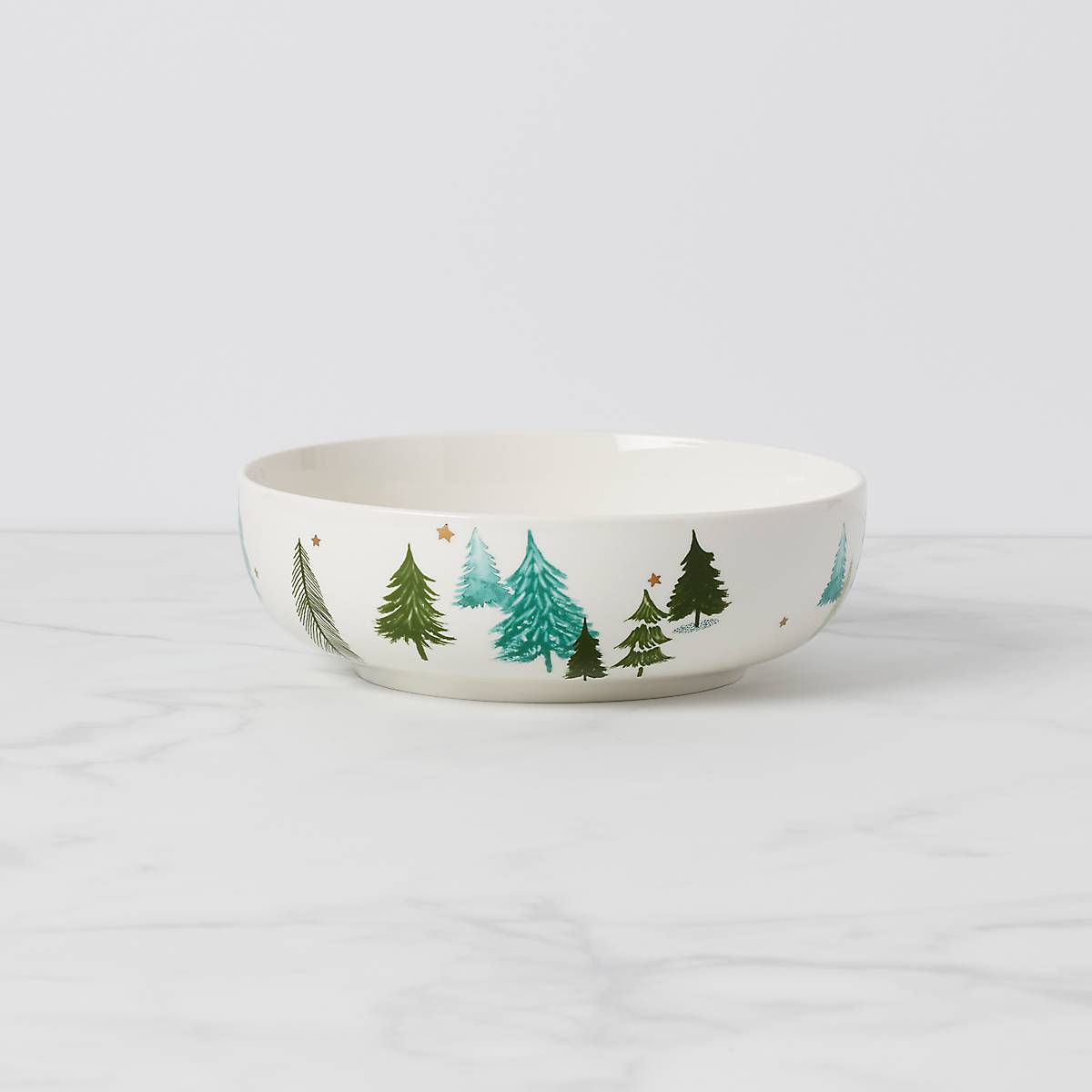 Balsam Lane Serving Bowl - Elegant Ceramic Salad Bowl for Entertaining, Family Dinners & Holiday Gatherings - Perfect for Salads, Pasta, Fruit & More