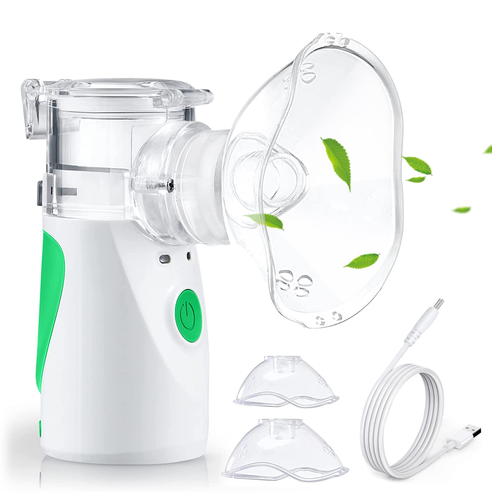 Portable Handheld Compressor Humidifier for Kids & Adults - Personal Mini Humidifying System for Home, Office, Travel and Dry Skin Relief