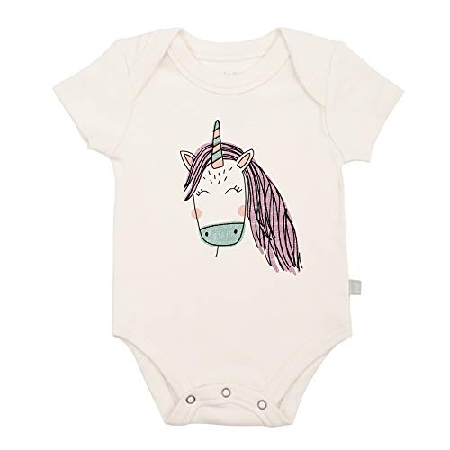 Organic Cotton Baby Bodysuit with Unicorn Print - Soft & Hypoallergenic Infant Onesie for 0-3 Months | Perfect for Newborn Photoshoots, Baby Showers & Everyday Comfort