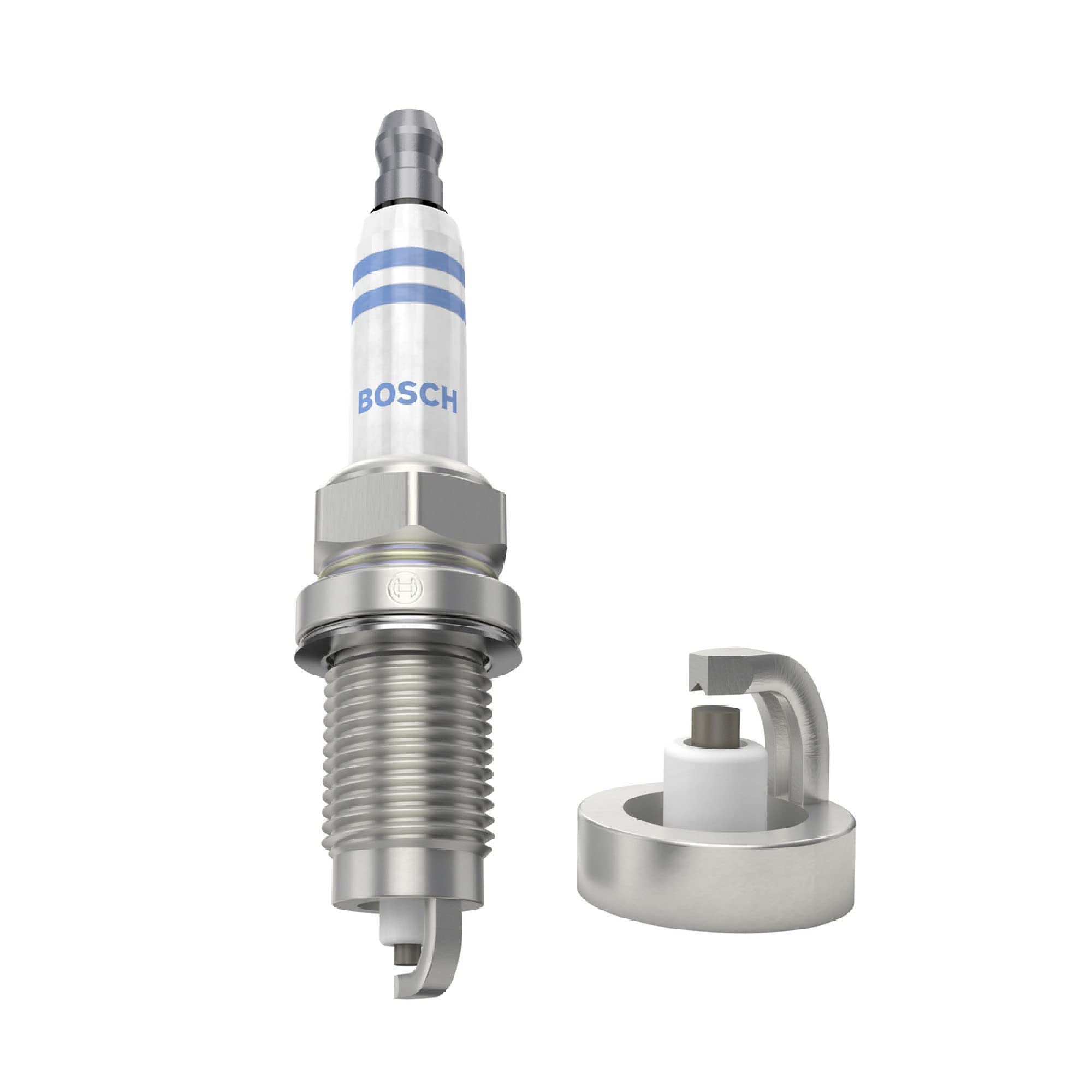 Bosch FR7HC (+51) Nickel Spark Plugs - Set of 4 for Cars, Trucks & SUVs - High Performance Ignition for Smooth Engine Operation