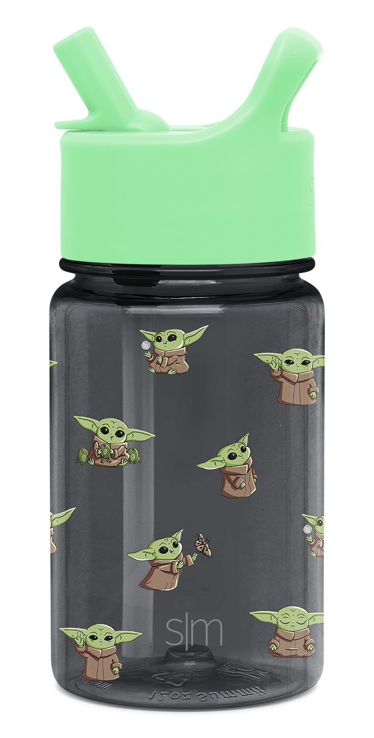 Summit Kids Plastic Water Bottle with Straw Lid - BPA Free Leak Proof Water Bottle for School, Sports & Outdoor Activities - Ideal for Boys Girls Ages 3-12