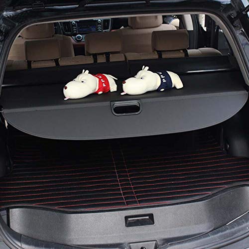 Black Retractable Trunk Cargo Cover for Dodge Journey 2009-2019 | 5-Passenger/5-Seat Models | Rear Luggage Security Shade Shield | Perfect for Road Trips, Grocery Hauling & Vehicle Protection