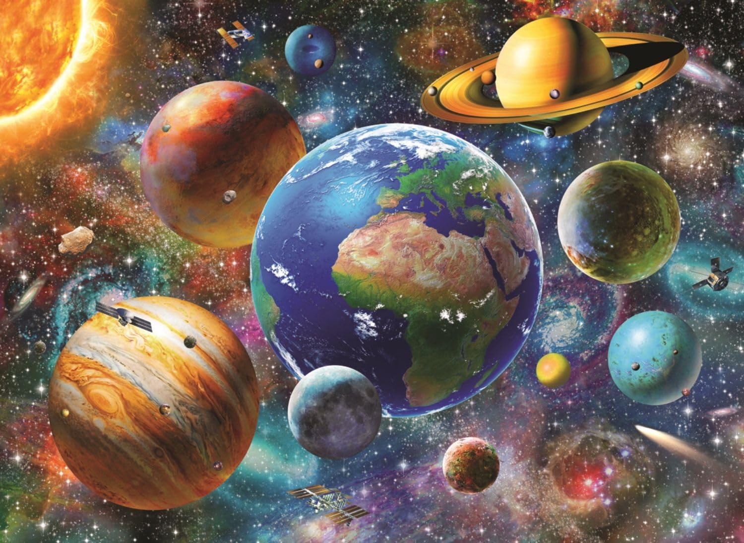 4000 Piece Solar System Jigsaw Puzzle - Anatolian Puzzle #5200 | Educational Space Theme Puzzle for Adults & Teens | Perfect for Family Game Nights & STEM Learning Activities