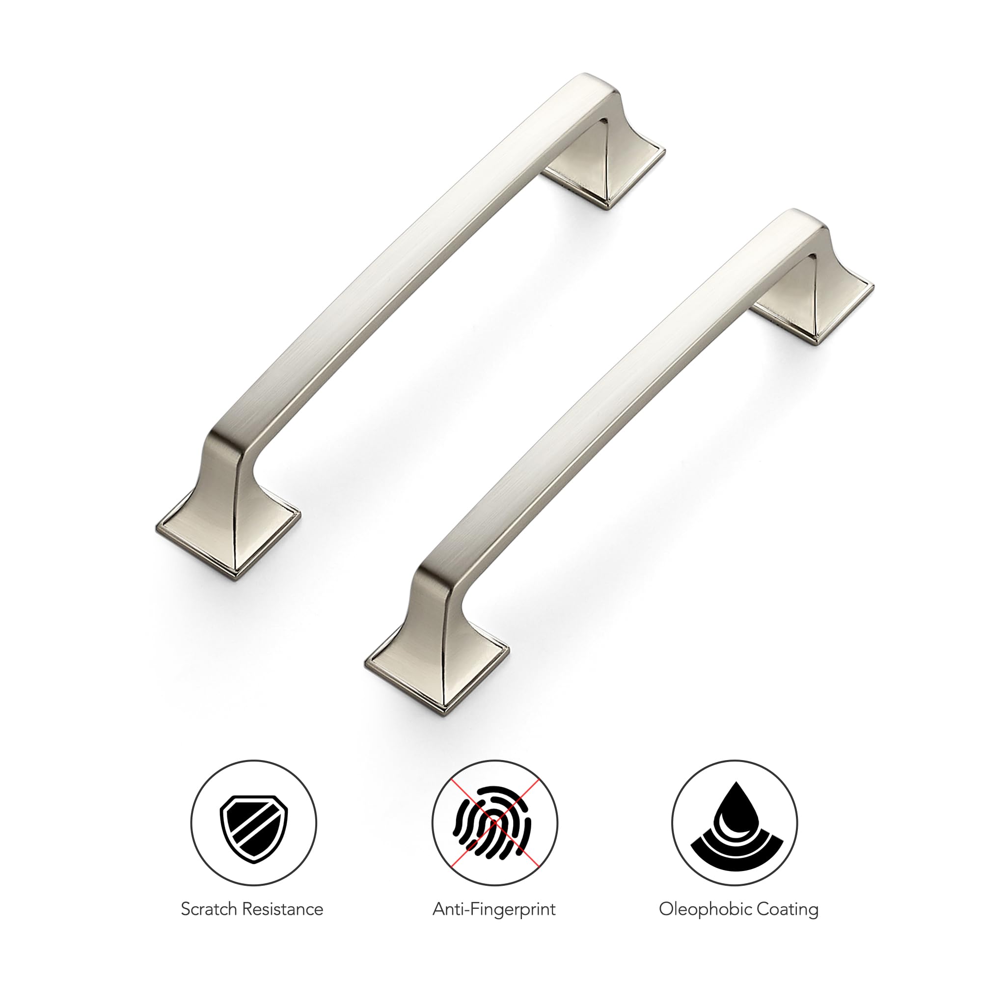 15 Pack Brushed Nickel Cabinet Handles - 5