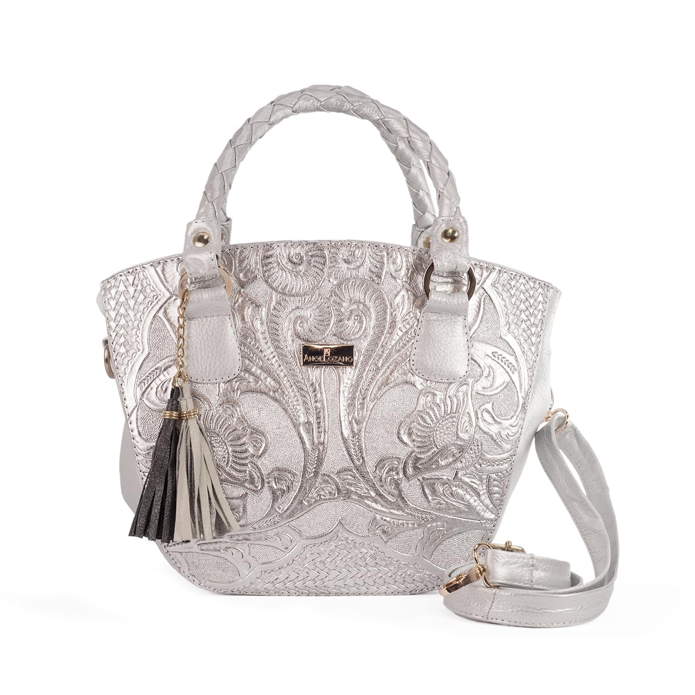 Genuine Leather Handbag for Women - Handcrafted Citlali Model with Engraved Design | Elegant Lady Purse for Work, Party & Everyday Use