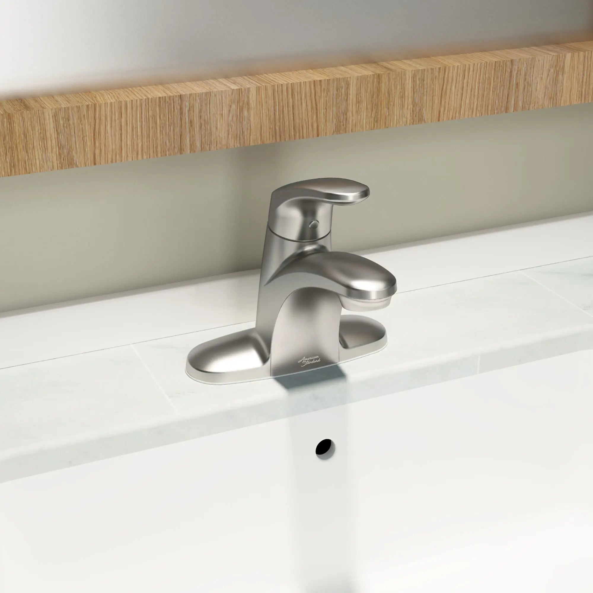 Colony PRO 4 Inch Centerset Single Handle Bathroom Faucet 1.2 GPM Water-Saving - Chrome Finish Lever Handle for Bathroom Sink Vanity - Perfect for Modern Home & Commercial Use