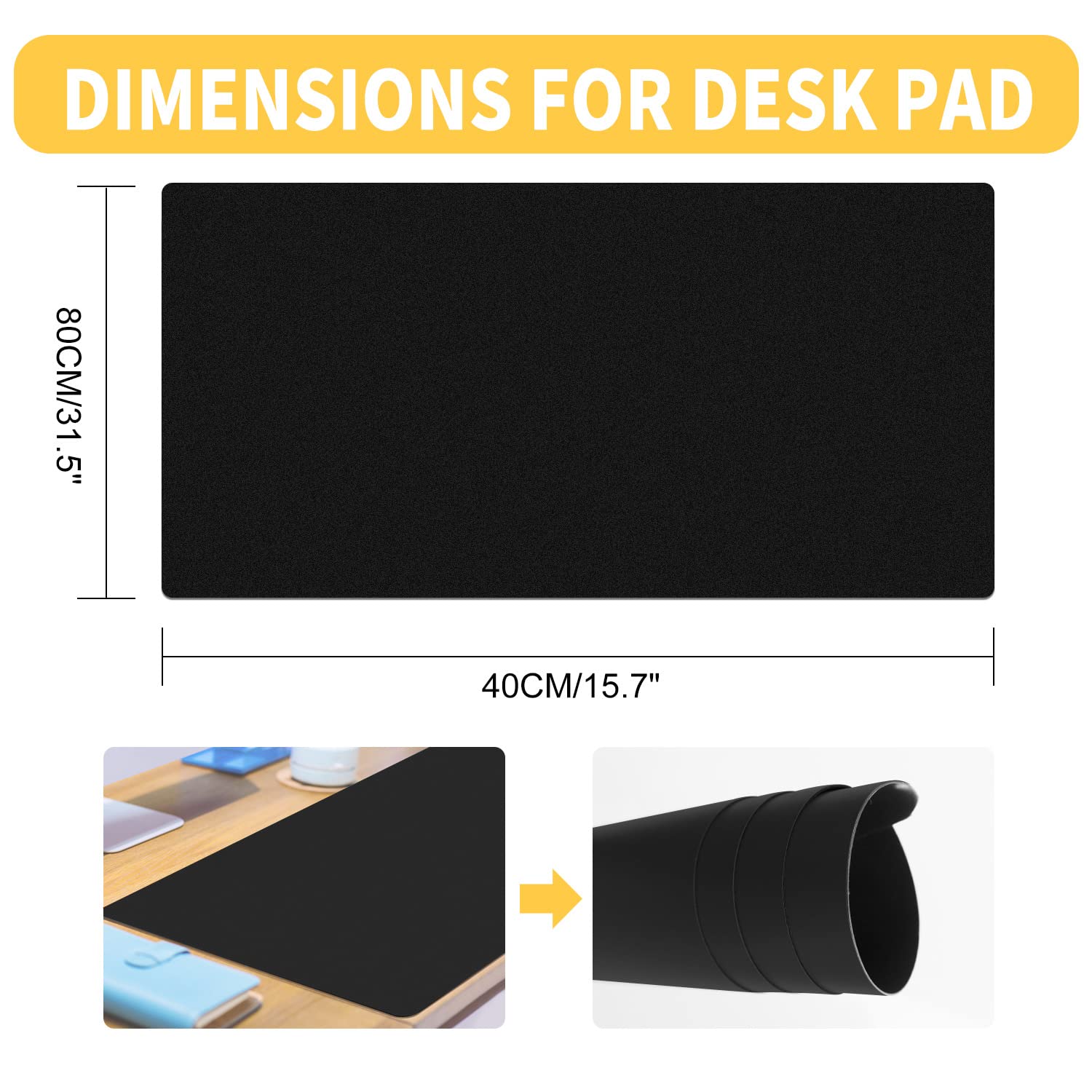 Magnetic Dry Erase Desk Mat 31.5