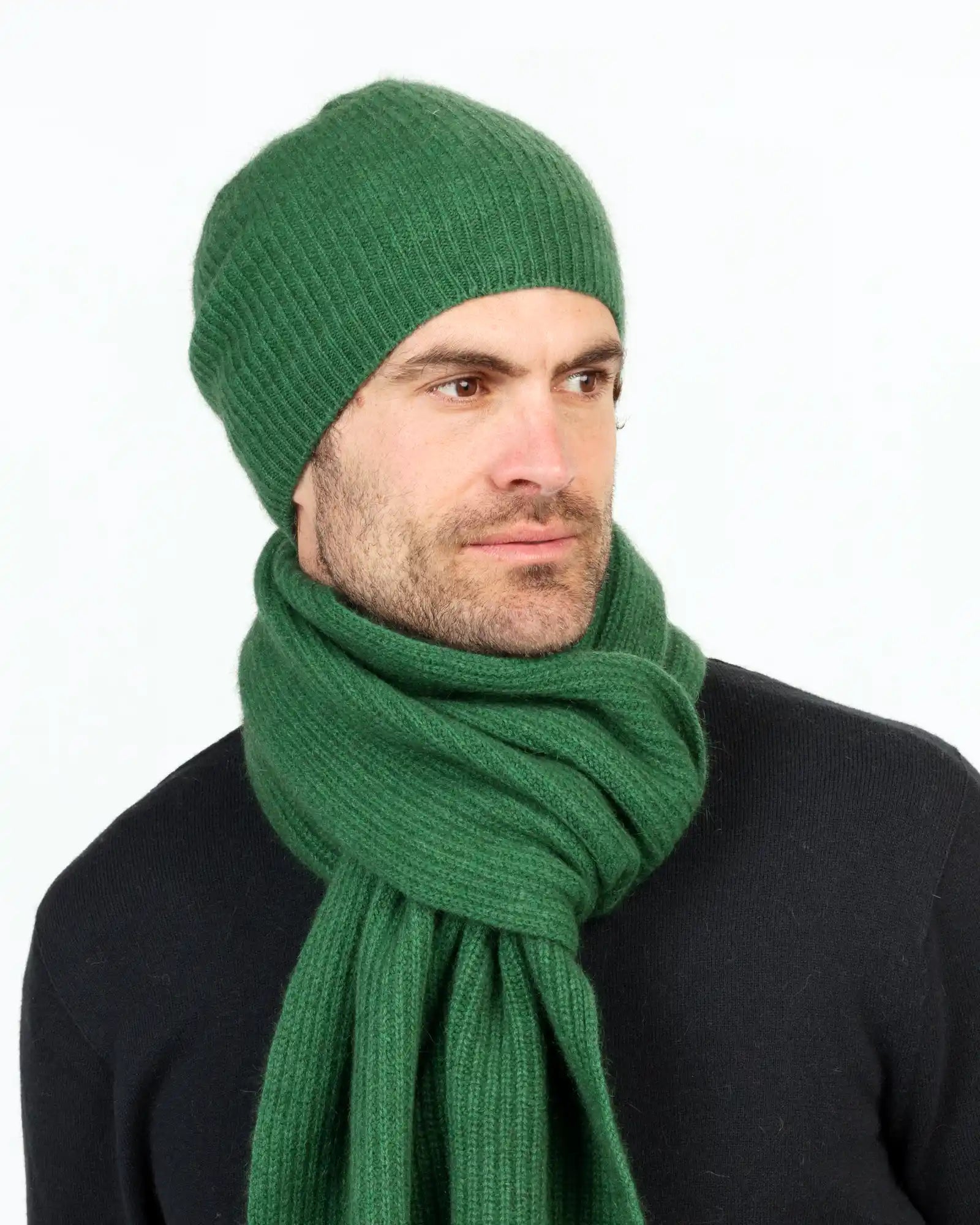Deep Sage Slouch Scarf - Soft Chunky Knit Infinity Loop Wrap for Women - Perfect for Fall Winter Fashion, Outdoor Activities and Gift Giving