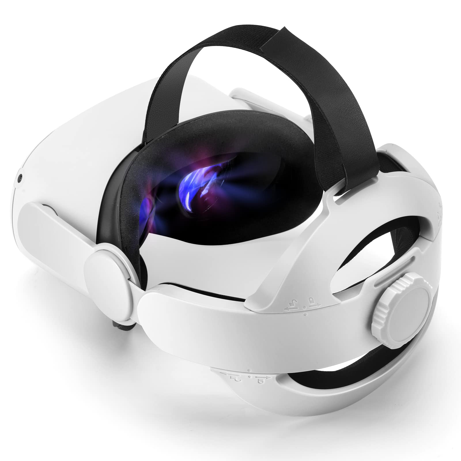 Meta Oculus Quest 2 Head Strap - Adjustable VR Headset Elite Strap with Soft Cushion for Enhanced Comfort | Reduces Face Pressure | Replacement Accessory for Quest 2 (No Battery) | Perfect for Long Gaming Sessions & VR Experiences