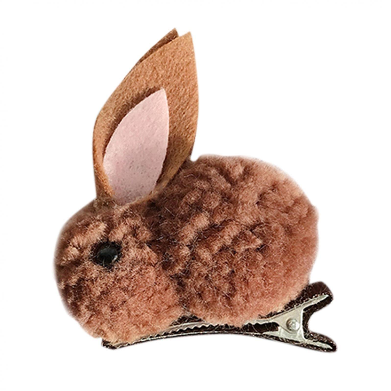 Cute Bunny Hair Ties for Girls - Soft Elastic Scrunchies & Ponytail Holders with Furry Curly Design - Perfect for School, Parties, and Everyday Kids Hair Accessories