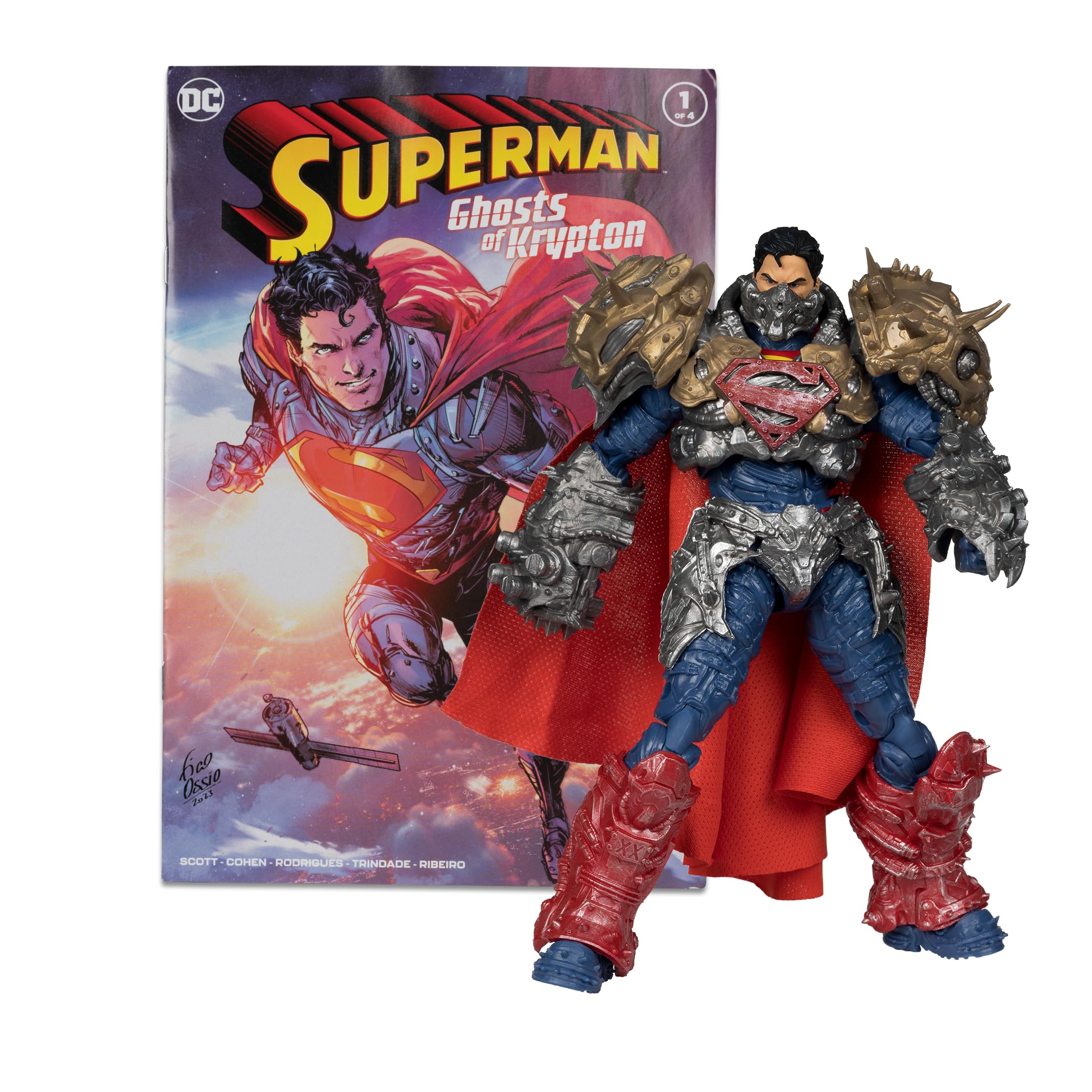 McFarlane Toys DC Direct Page Punchers Superman 7-Inch Action Figure with Comic Book - Collectible DC Comics Superhero Toy for Display & Play - Perfect for Fans, Collectors & Gift Giving
