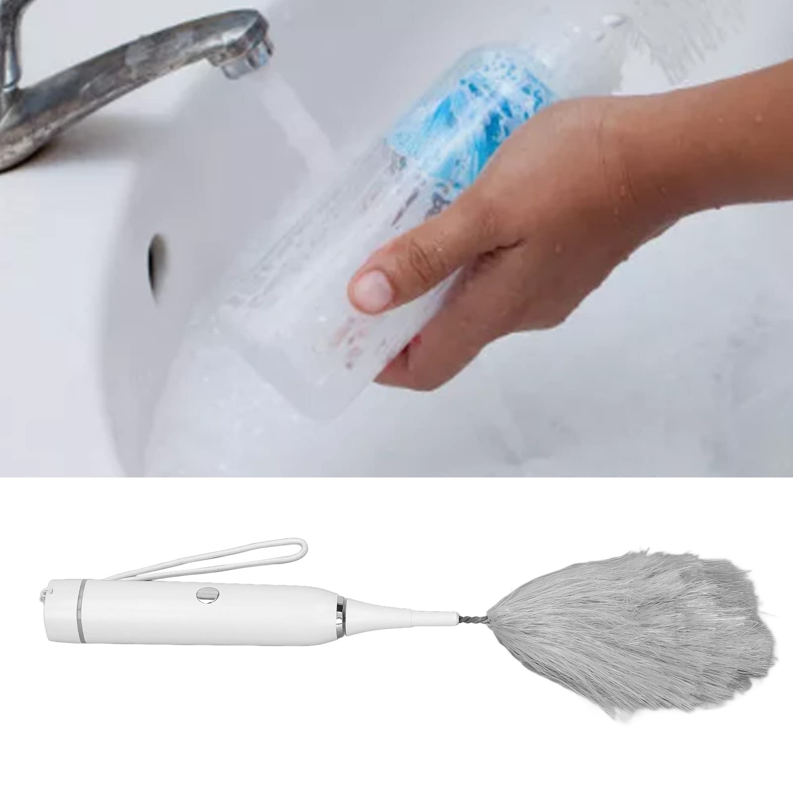 Qcwwy Electric Bottle Brush Set - 4-Piece Baby Bottle Cleaner with Strong Washing Power, Safe for Milk Bottles (3-4 Hours Runtime) - Perfect for Newborn Feeding Essentials & Travel