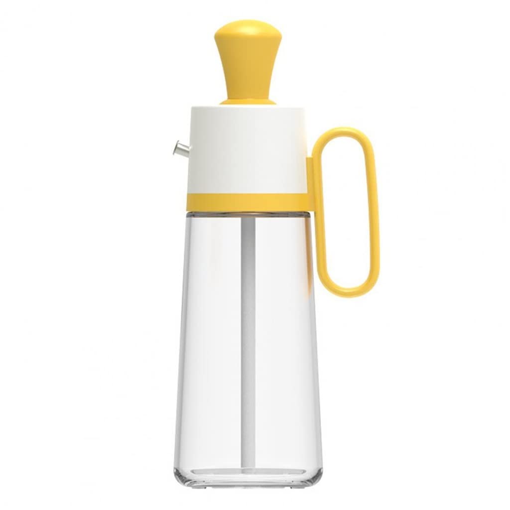 Premium SEIJY Oil Dispenser Bottle - 550ml Ergonomic Kitchen Oil Sprayer with Non-Drip Spout, Food Grade Safe (Yellow) - Perfect for Cooking, Baking & Salad Dressing