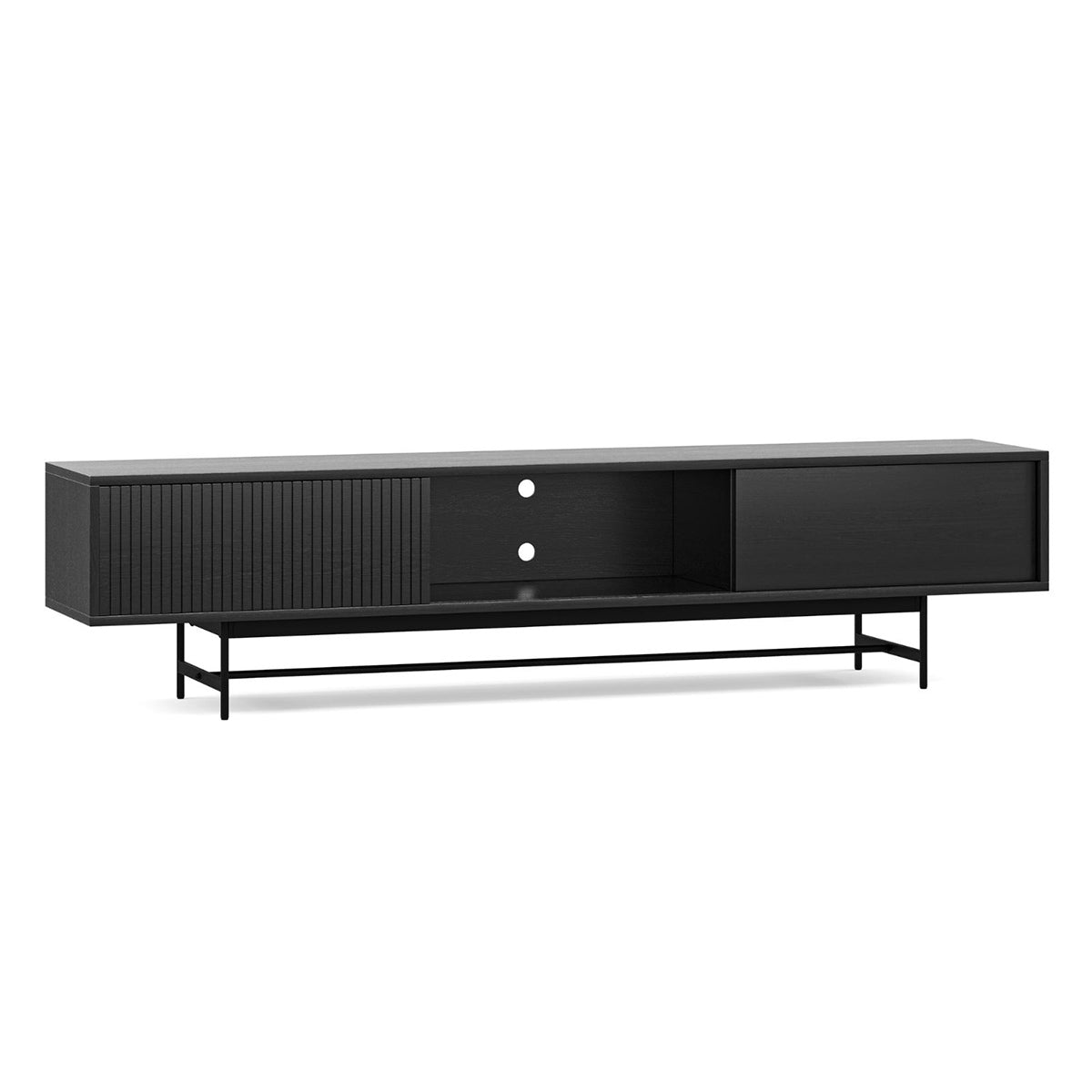 Kelsey 3 Door TV Stand with Storage - Modern Entertainment Center for Living Room, Bedroom & Home Theater - Fits 65 Inch TV & Media Devices