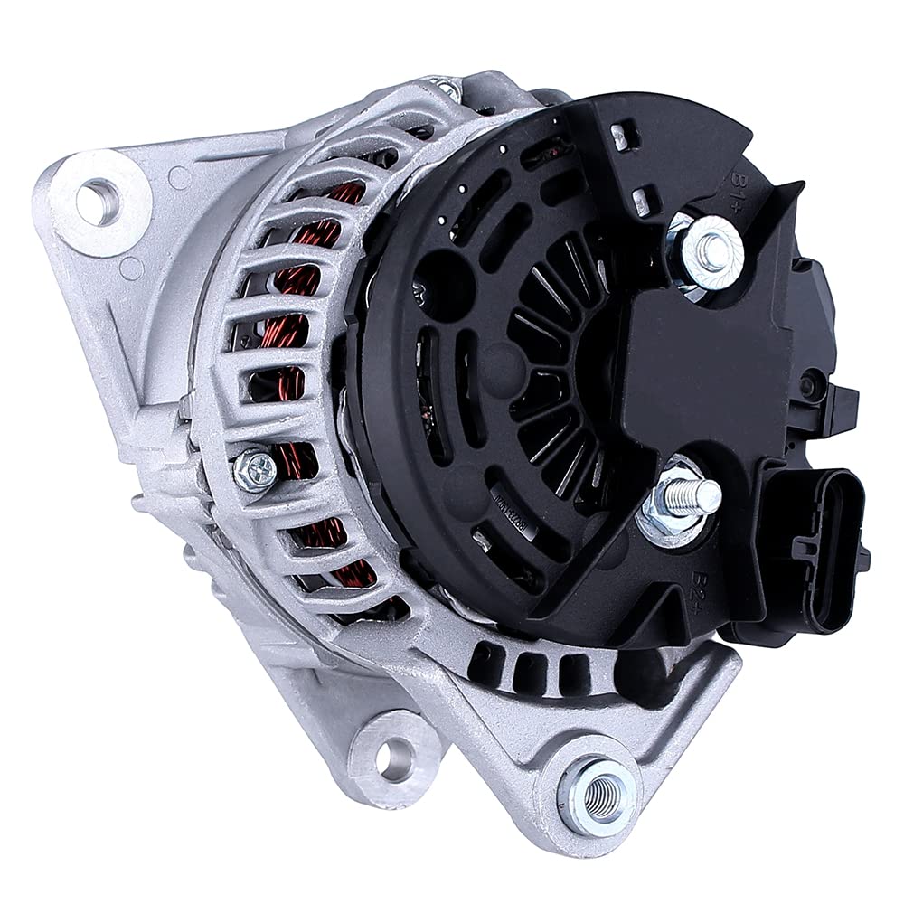 RAREELECTRICAL New Alternator Compatible With Case Construction Crawler 621D Diesel 1999-2007 | Part Numbers: 0124655082, 0-124-655-082, 5259578 | Heavy Equipment Replacement Part for Construction & Farming Use