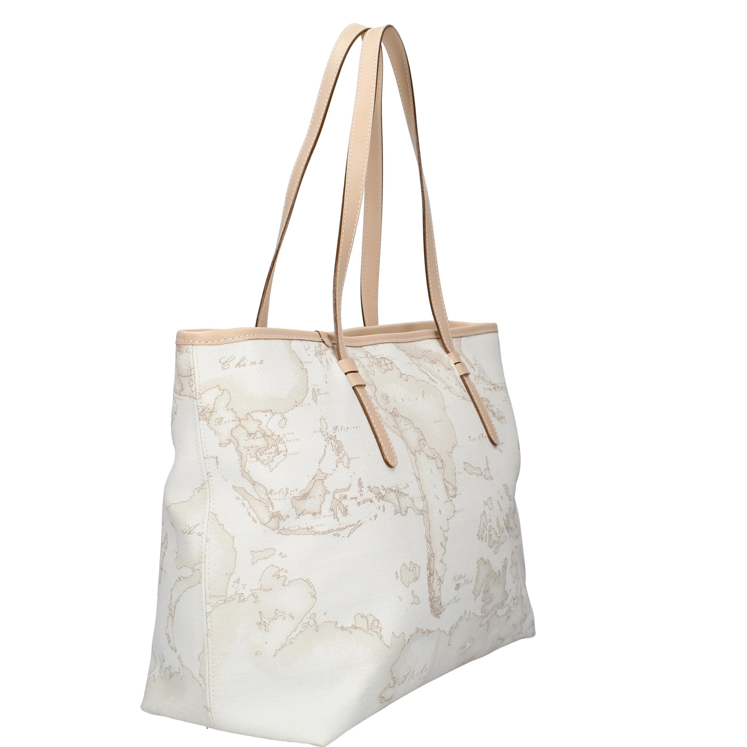 ALVIERO MARTINI Luxury Leather Shopping Tote Bag 
