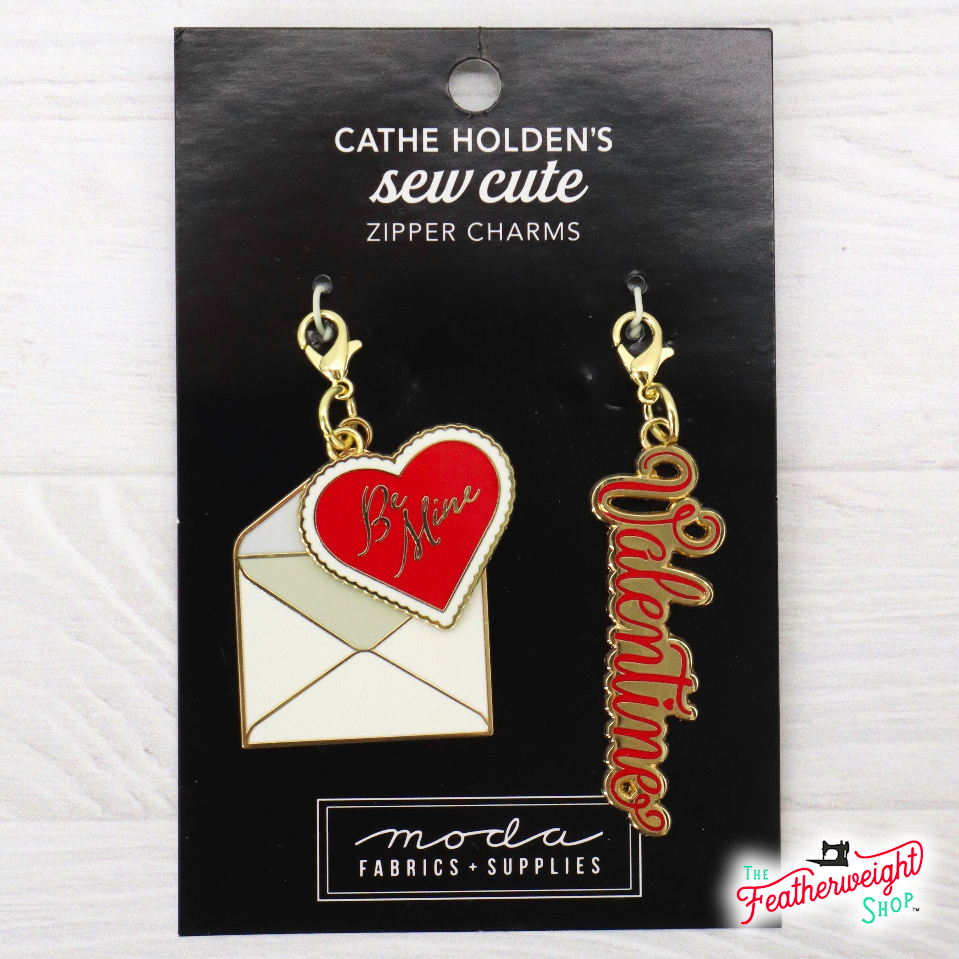 Vintage Enamel Charm Zipper Pull - Be Mine Love Letter & Valentine's Day Gift by Cathe Holden | Perfect for Backpacks, Purses & DIY Crafts