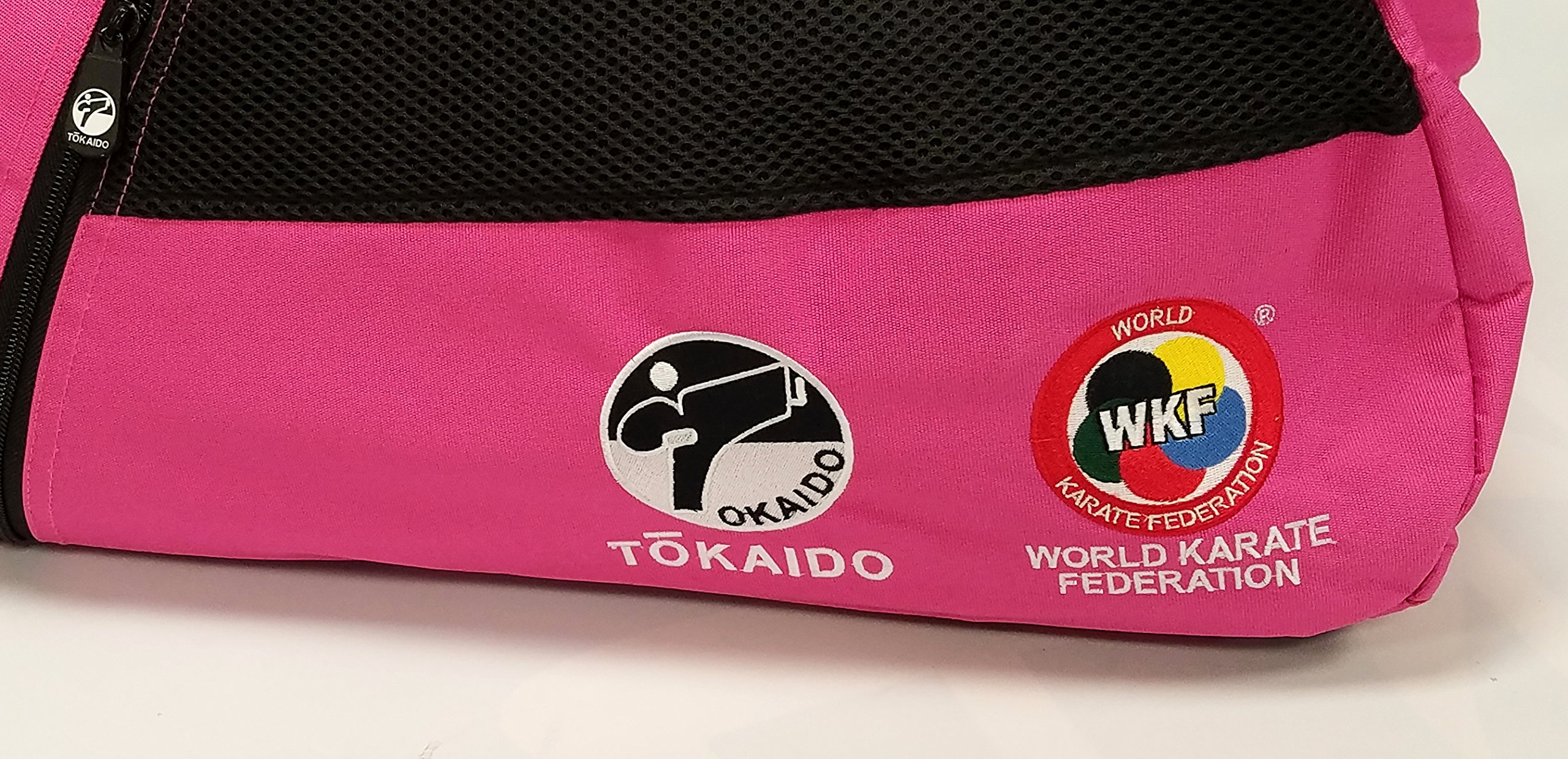 Tokaido Karate Duffel Bag - Medium Pink Martial Arts Gym Bag for Women & Men - Perfect for Karate Training, MMA, BJJ, Travel & Sports Gear Storage