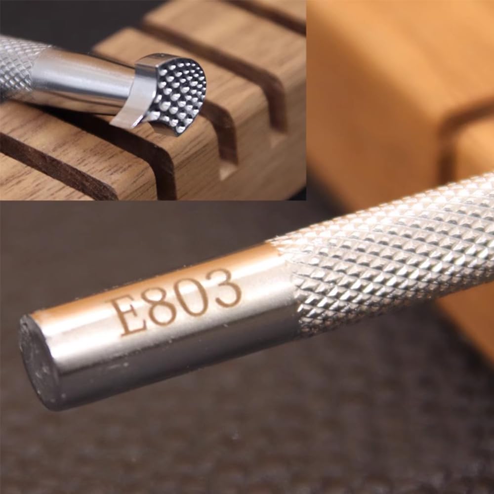 Premium 304 Stainless Steel Leather Stamping Tools - Dragon Scale Design for Leather Crafting, DIY Leather Carving & Embossing | Perfect for Wallets, Belts, Journals & Leather Accessories