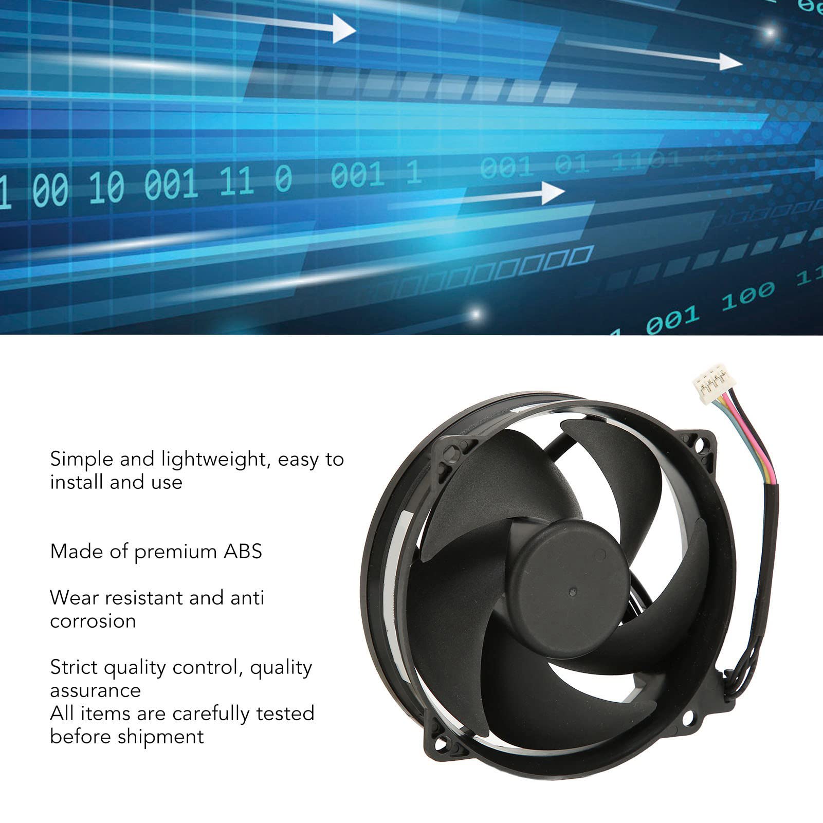360 Slim Cooling Fan Replacement - Internal Heatsink Cooler for Gaming Console